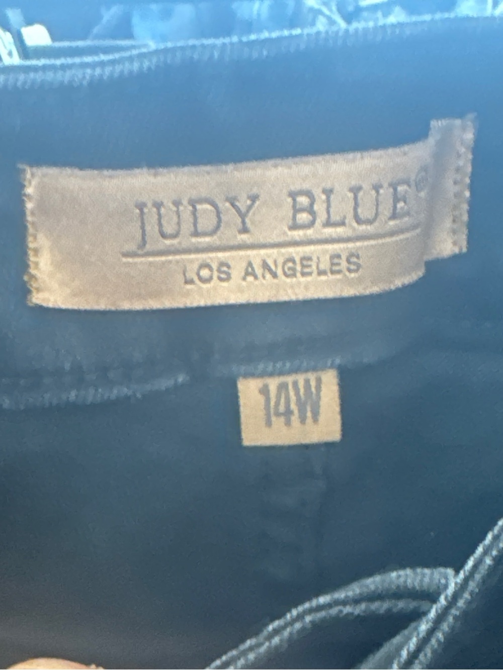 Judy Blue Black Distressed Skinny Jeans Size 14W High Rise Raw Hem Quiet Wealth - Picture 10 of 14
